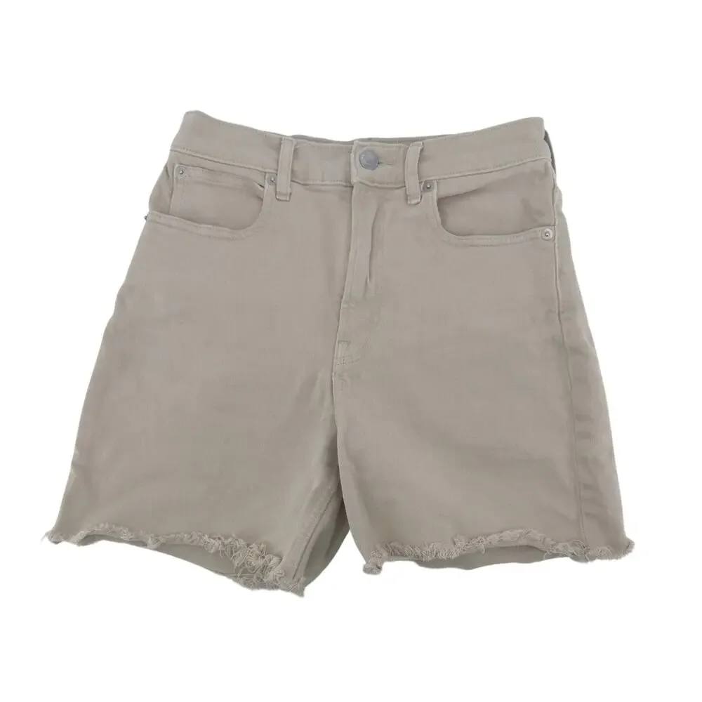 Everlane The Way High Cutoff Shorts size 25 Flax Denim